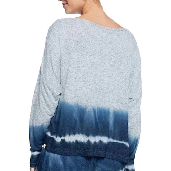 ROXY Super Soft Staying True Crew Dip Dye Long Sleeve PJ TOP Only - Picture 3 of 12